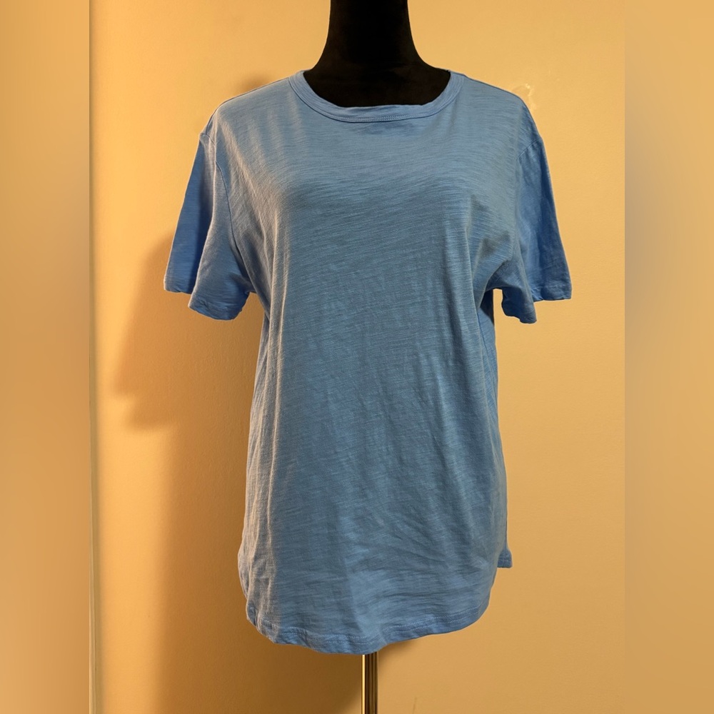 EUC Strangers Only Blue Round Neck Casual Tee size medium